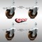 Service Caster 4 Inch SS High Temp Phenolic 12mm Threaded Stem Caster Set Total Lock Brake SCC-SSTSTTL20S414-PHSHT-M1215-4 - alternate 3